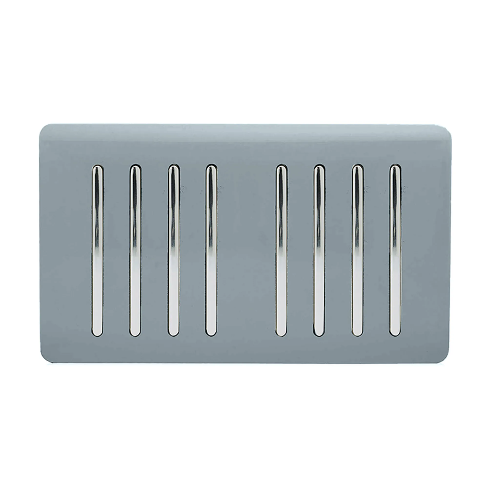ART-SS88CG  8 Gang 2 Way 10 Amp Rocker Twin Plate Cool Grey